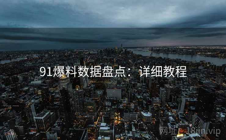 91爆料数据盘点：详细教程