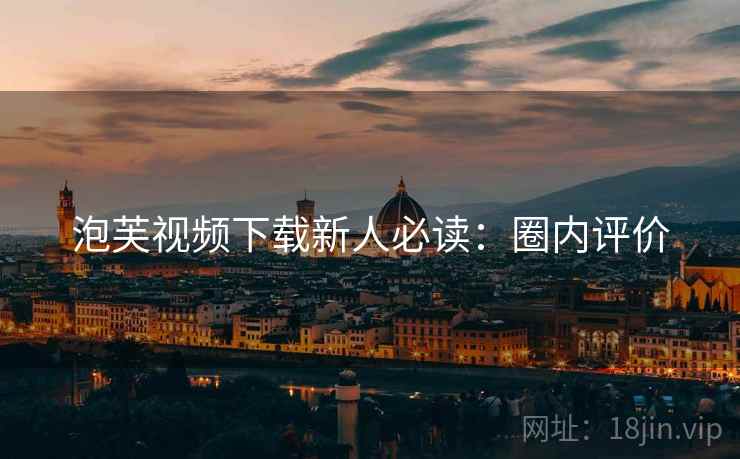 泡芙视频下载新人必读：圈内评价