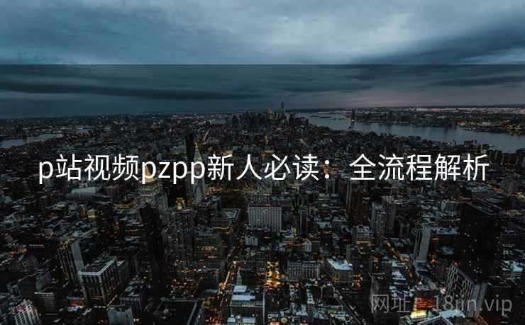 p站视频pzpp新人必读：全流程解析